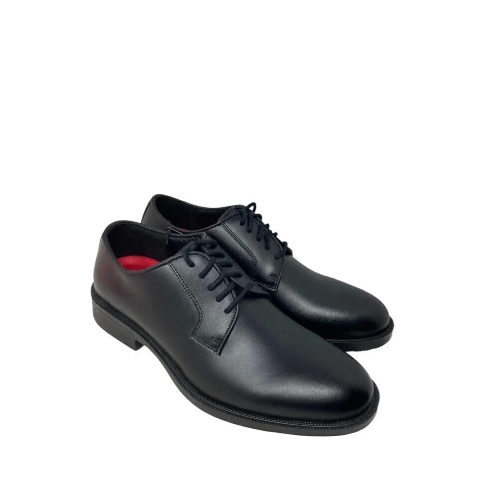 Skechers Oxford Shoes Men's Size 8.5 Black Work Footwear Relaxed Fit Rylon SR